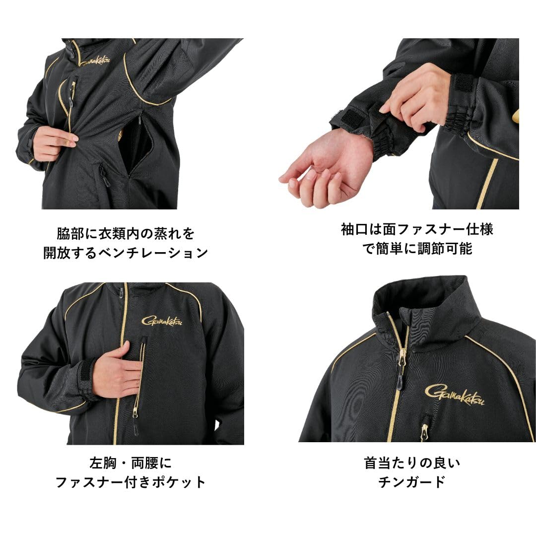 Amazon | がまかつ(Gamakatsu) コアサーモ フーディ ブラック/ブラック