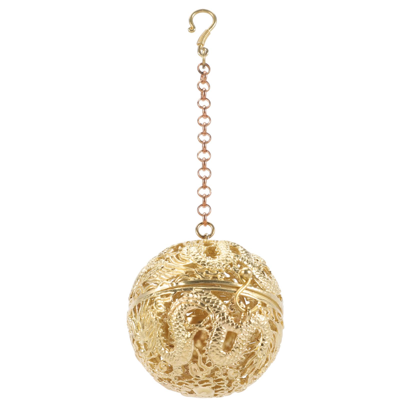 MAGICLULU 5 Piezas Bola De Aromaterapia Collar De Aceite Esencial Collar Difusor De Aceites Esenciales Accesorio De Aroma Colgante De Aroma Decorativo Suministro De Perfumes Cobre