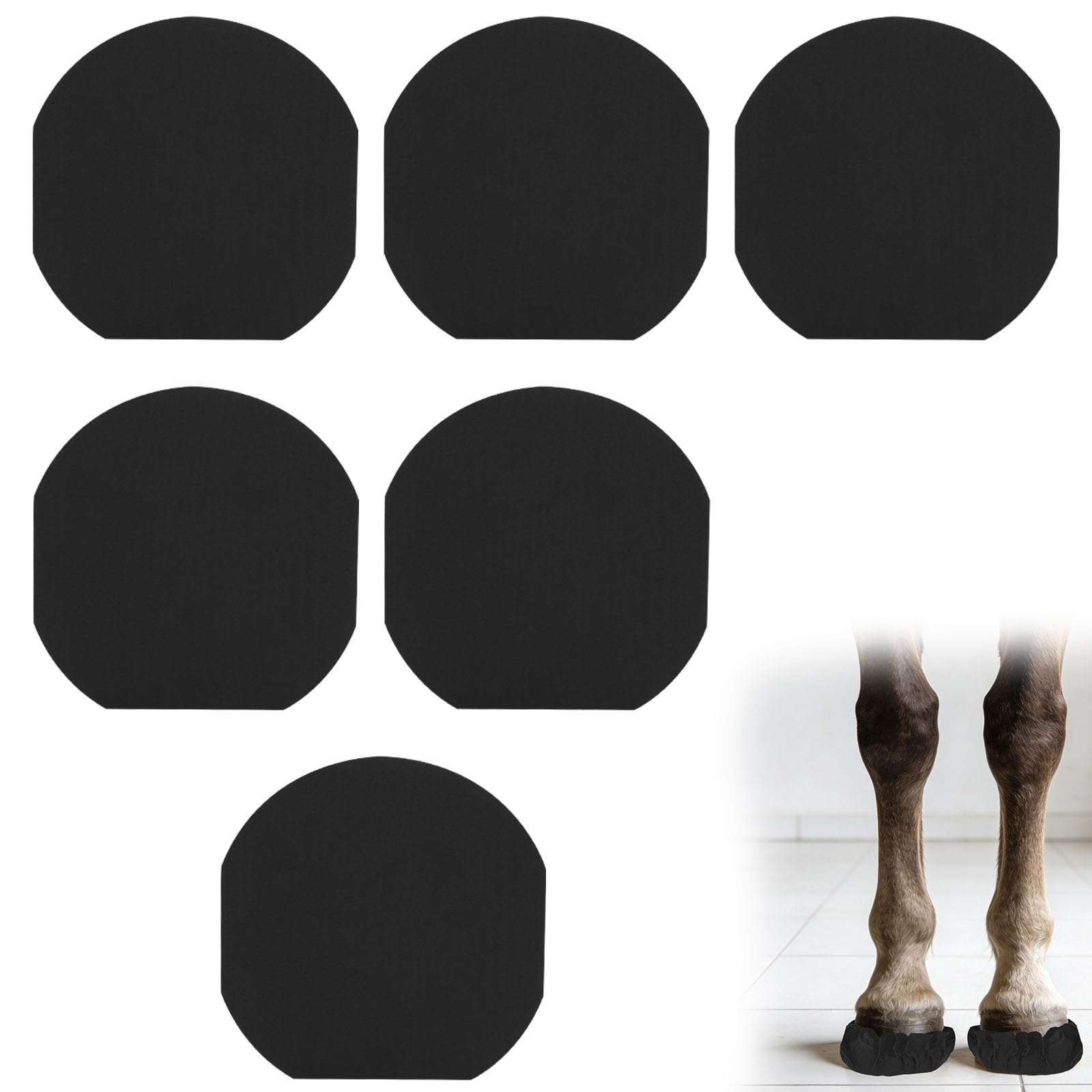 Ecliptica 6 Pack Horse Hoof Tape, Hoof Abscess Pads Wrap for Horse, Breathable Hoof Tape Hoof Packing for Hoof Laminitis Abscess Relief & Wound Management Additional Protection for Horse Hoove