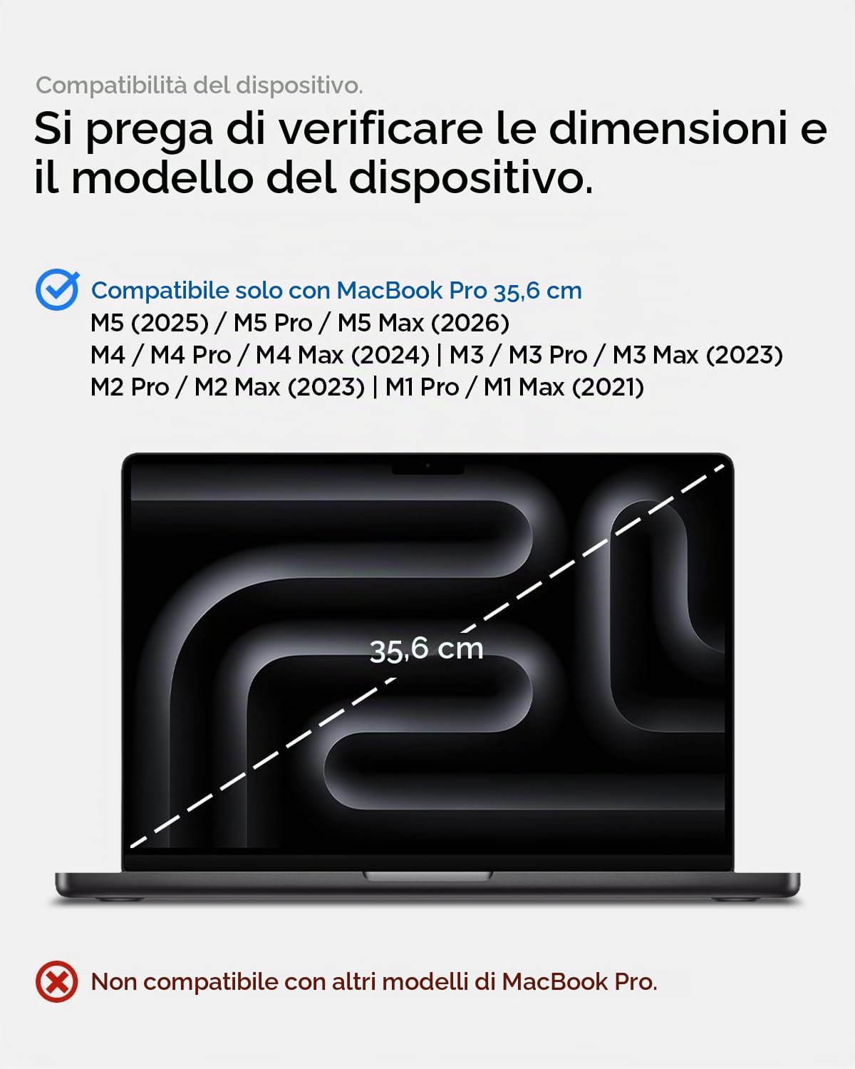 Spigen Glas.tR Slim Vetro Temperato Compatibile con MacBook Pro 14 pollici (M5 Max 2026 / M5 / M4 / M4 Pro / M4 Max / M3-M1 serie), Copertura Totale, 9H Protezione Schermo