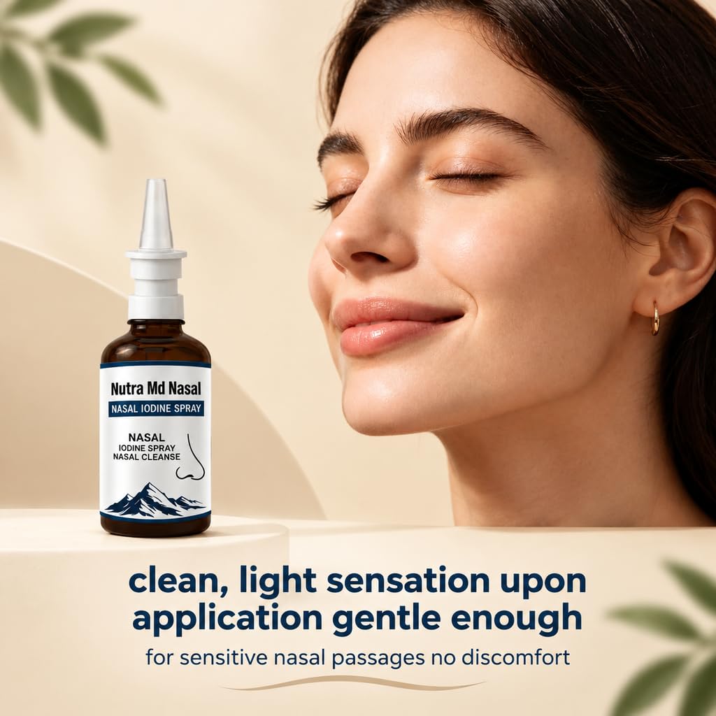 1PCSNutra Md Nasal Iodine Spray,Nutramd Iodine Nasal Spray,Daily Gentle Nasal Cleanse Mist,Natural Mineral Blend Fine Mist Sprayer,Over 150 Sprays,Nasal Cleansing Wash (2 fl oz, 1 Count) — Amazon image 3