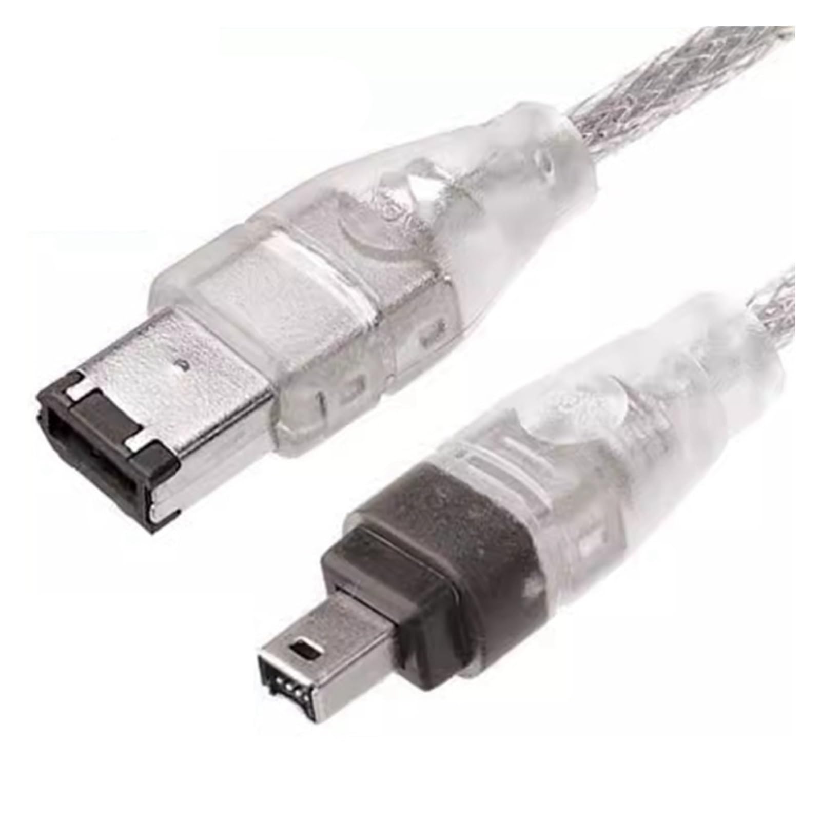 Cavo dati 1394 Firewire da USB 2.0 a 4 pin a 6 pin, 150 cm, trasparente, connessione IEEE, scheda di acquisizione DV (4-6)