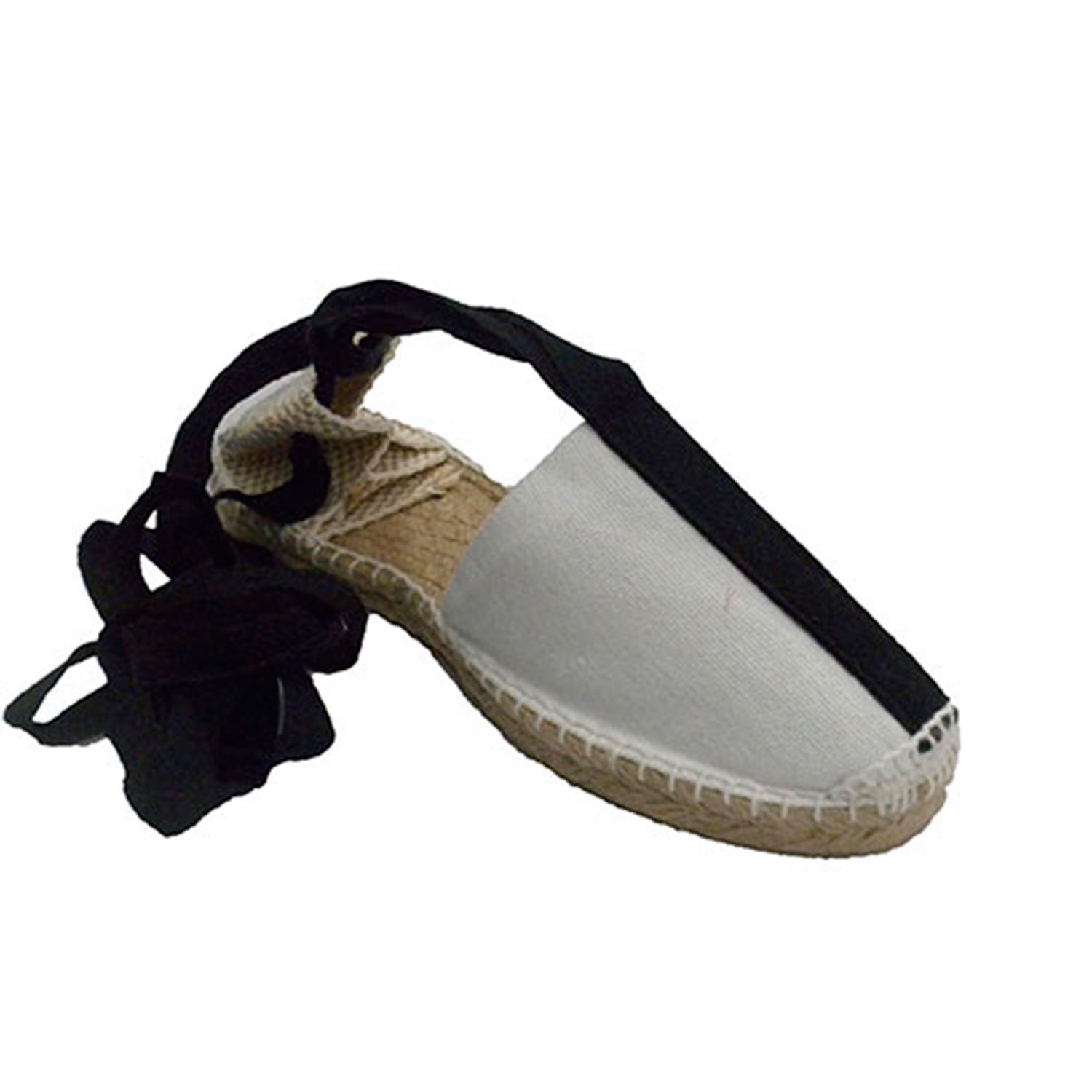 Made in Spain Alpargatas de Cintas Pastor Bailes regionales Blanco