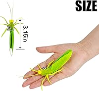 Vista 5 de TTcat Feather Cat Toy Attachments,3 Pcs Simulation Insects Grasshopper Refills, Cat Toys Replacement Feathers for Cat Wand.