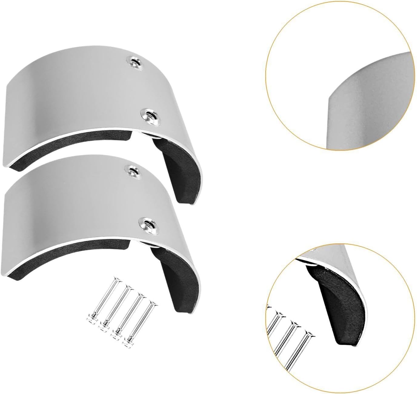 Milageto 2 Pieces Drywall Stilt Replace Parts Aluminium Alloy Easy Installation Stilt Accessories for Home Improvement Renovation Work