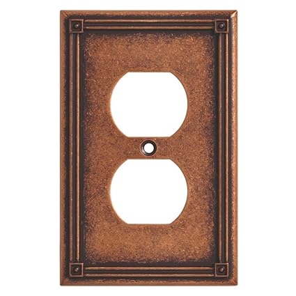 BRAINERD 135766 Ruston Single Duplex Outlet Wall Plate / Switch Plate / Cover