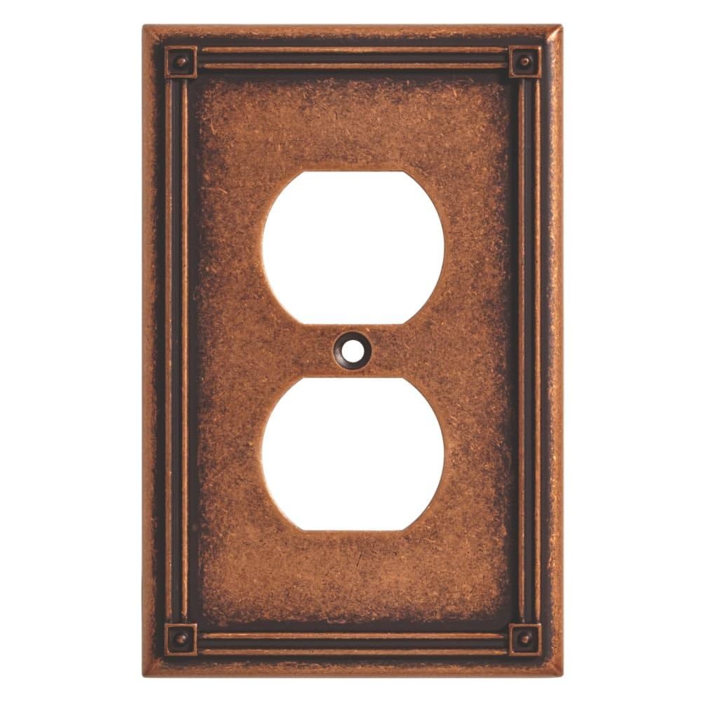 BRAINERD 135766 Ruston Single Duplex Outlet Wall Plate