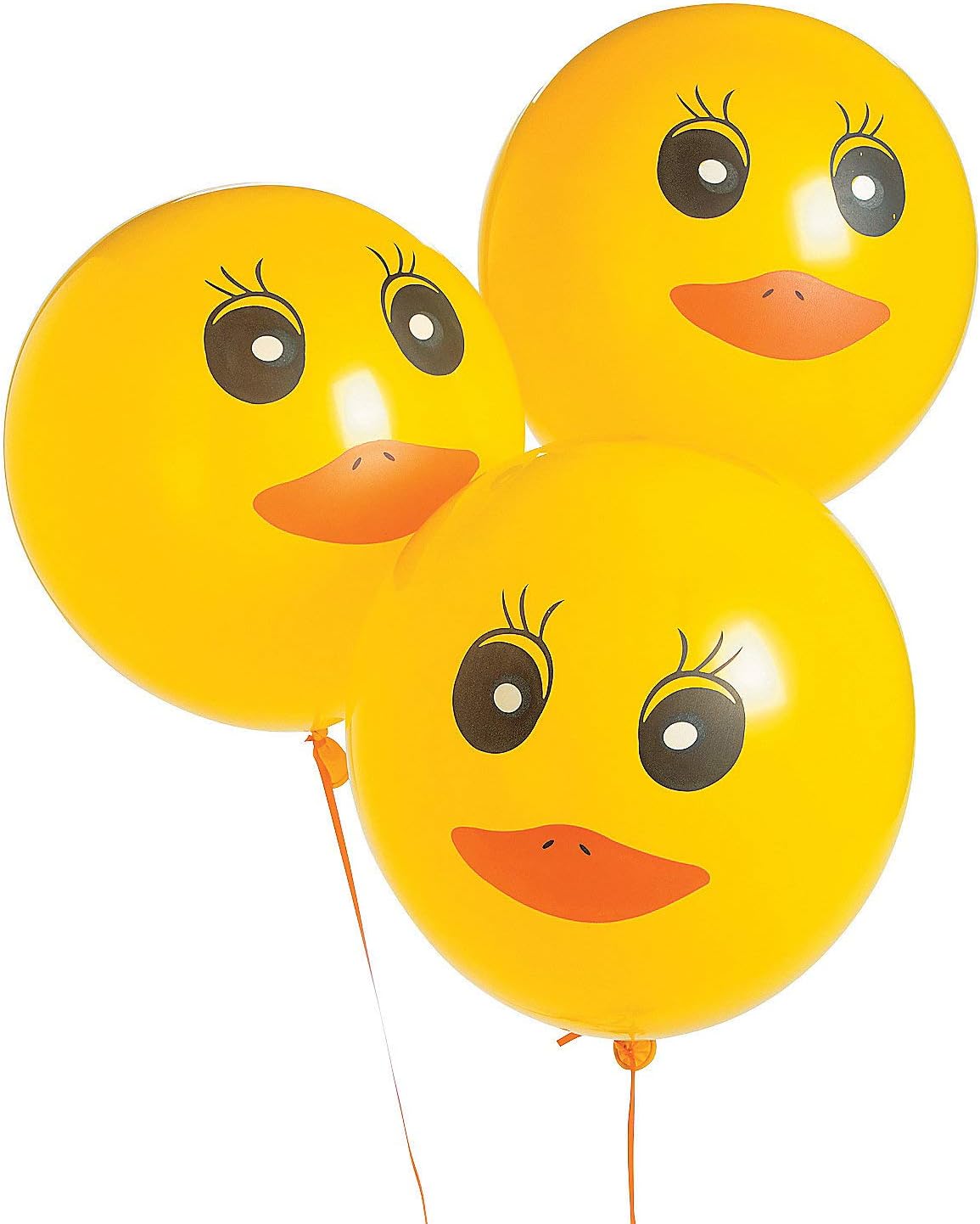 Duck Printed Latex Balloons - Bulk Set of 48 - Party Decor