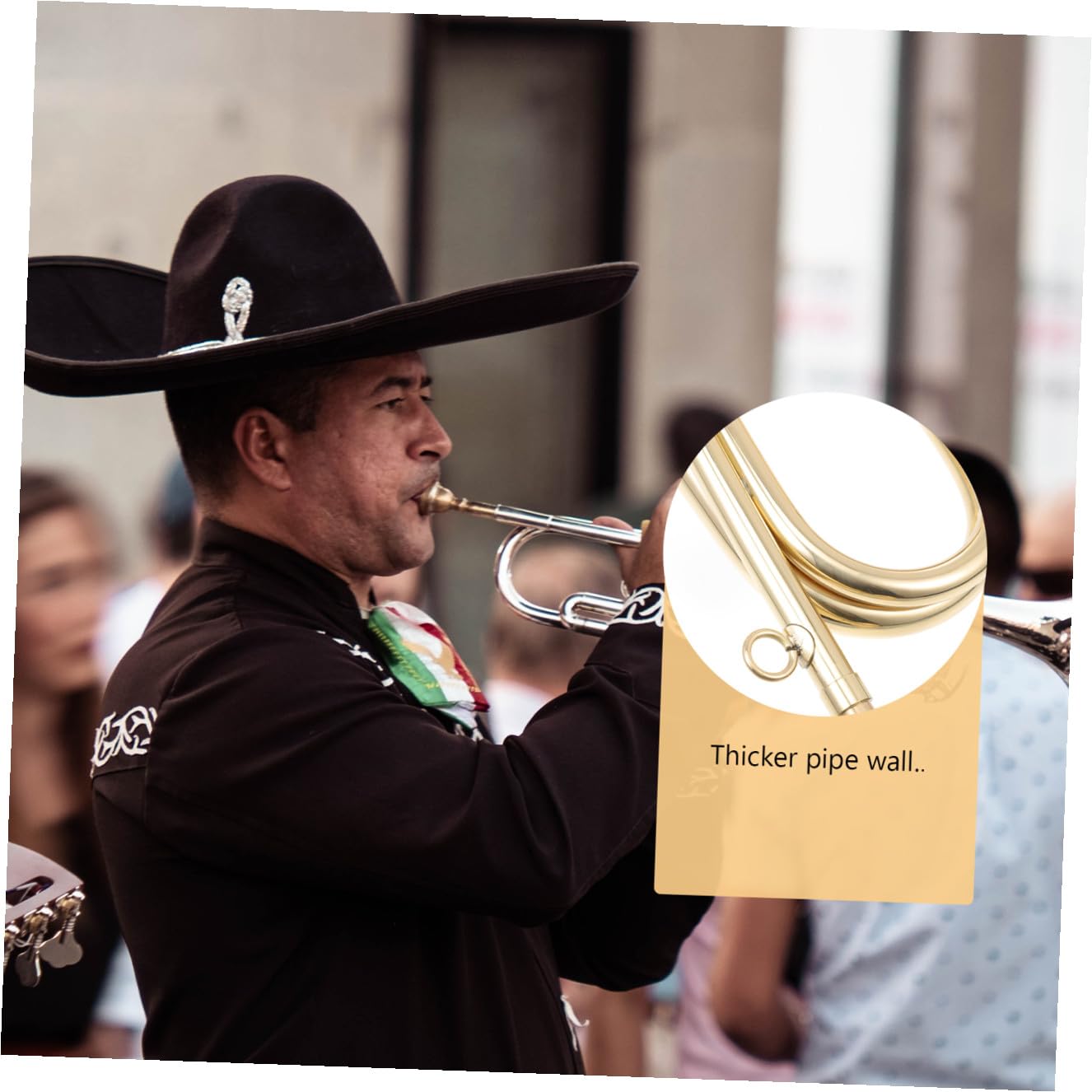 Kindertrompete aus Messing, Goldfarbenes Musikinstrument | Lernwerkzeug für Kinder, Kreative Gestaltung für Schreibtisch und Einweihung