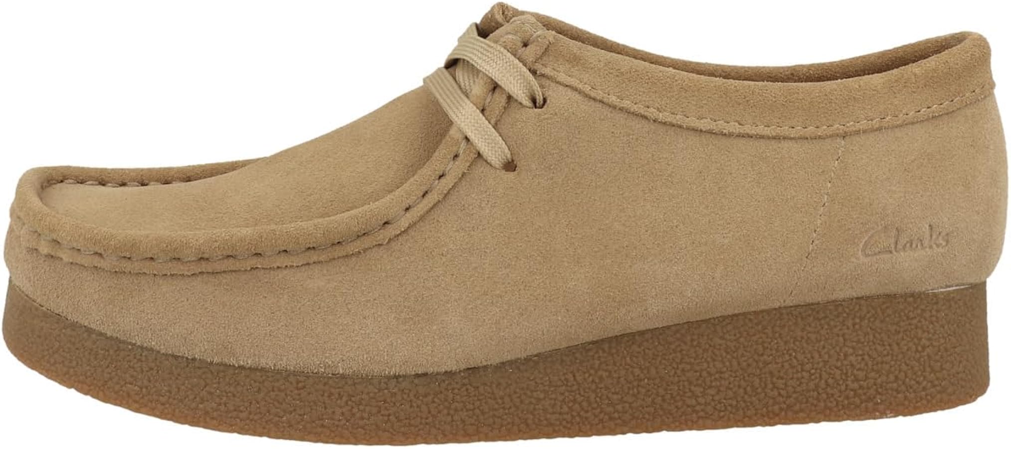 Amazon | Clarks Wallabeeevosh レディース -, ダークサンド。, 25.5
