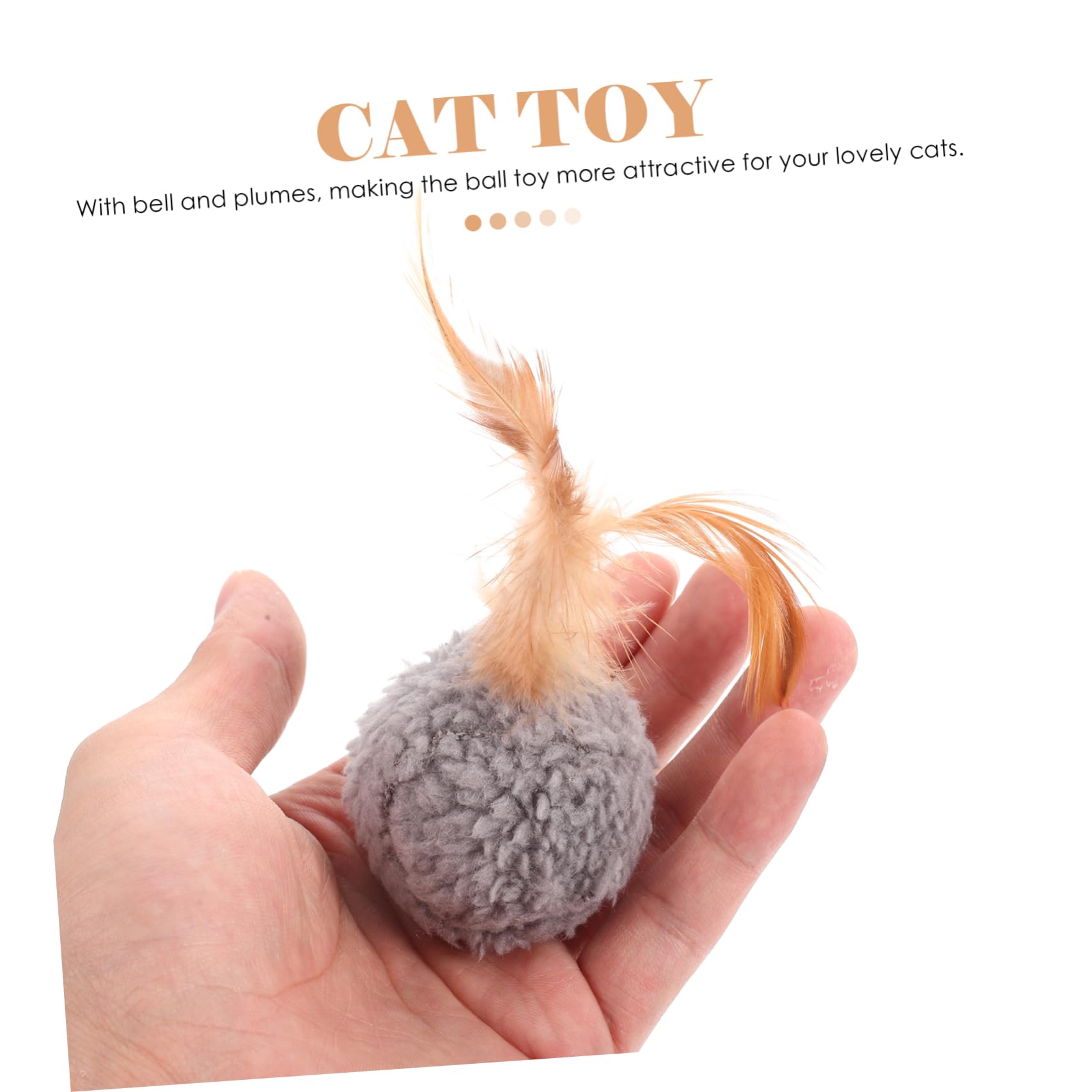 Ipetboom 45pièces Jouets pour Chats avec Plumes Et Clochettes Accessoires Amusants pour Chats Jouets Récréatifs Colorés pour Éveiller Intérêt des Kittens
