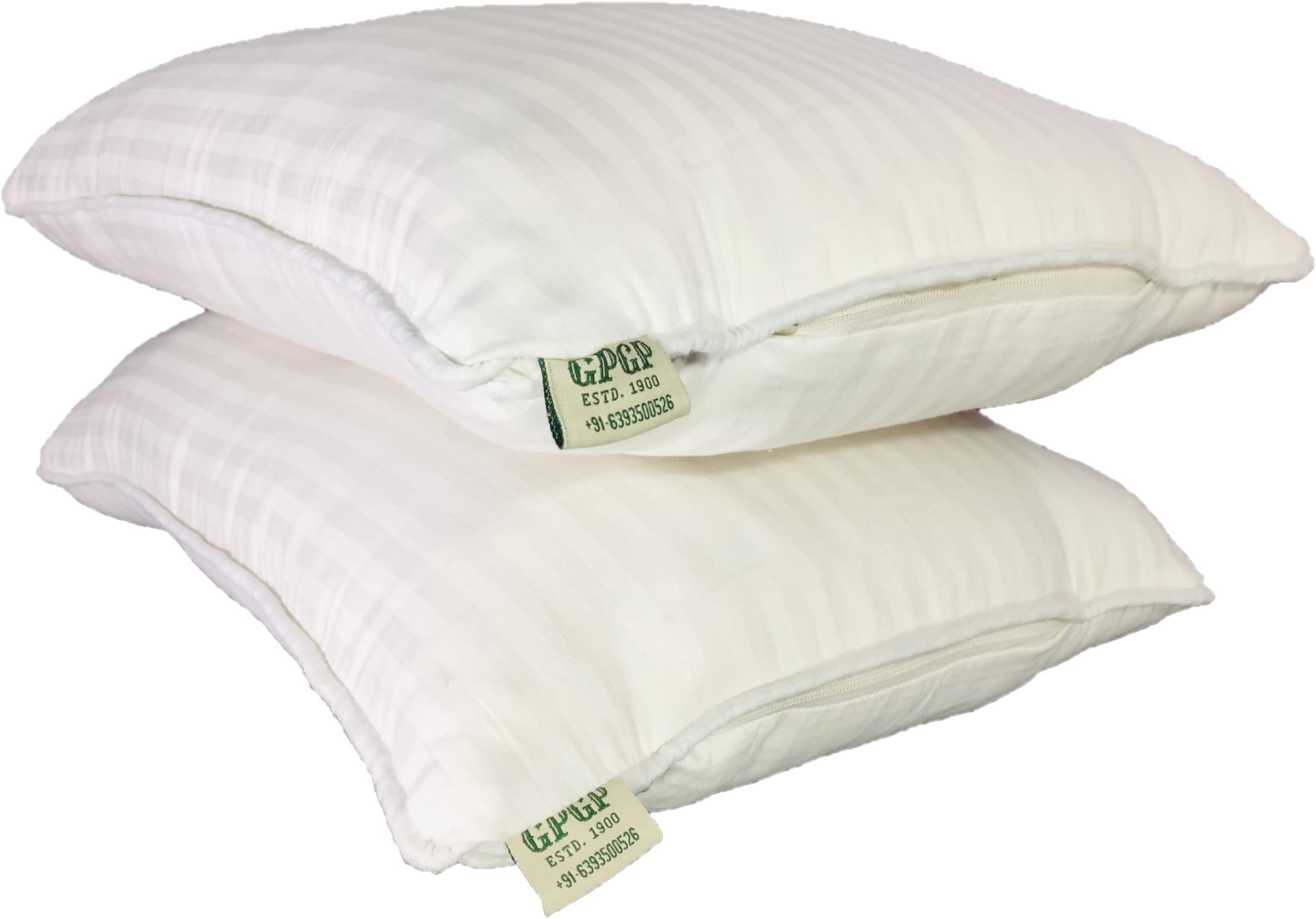 Ilavam Panju Pillows | Semal Cotton Sleeping Pillows | Size: 24 x 16 inch | 100% Organic Desi Kapas | Natural Sleeping Comfort | Set of 2