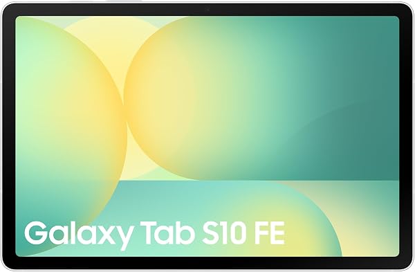 Samsung Galaxy S10 FE Android Tablet, Wifi, 128GB Storage, 8GB Memory, 10.9" Display, S Pen included, Long lasting Battery, Silver, 3 Year Extended Warranty (UK Version) - 1