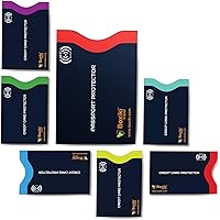 Vista 9 de Fundas de bloqueo RFID para pasaporte y tarjetas de crédito, Blanco, Blanco - 15 piezas