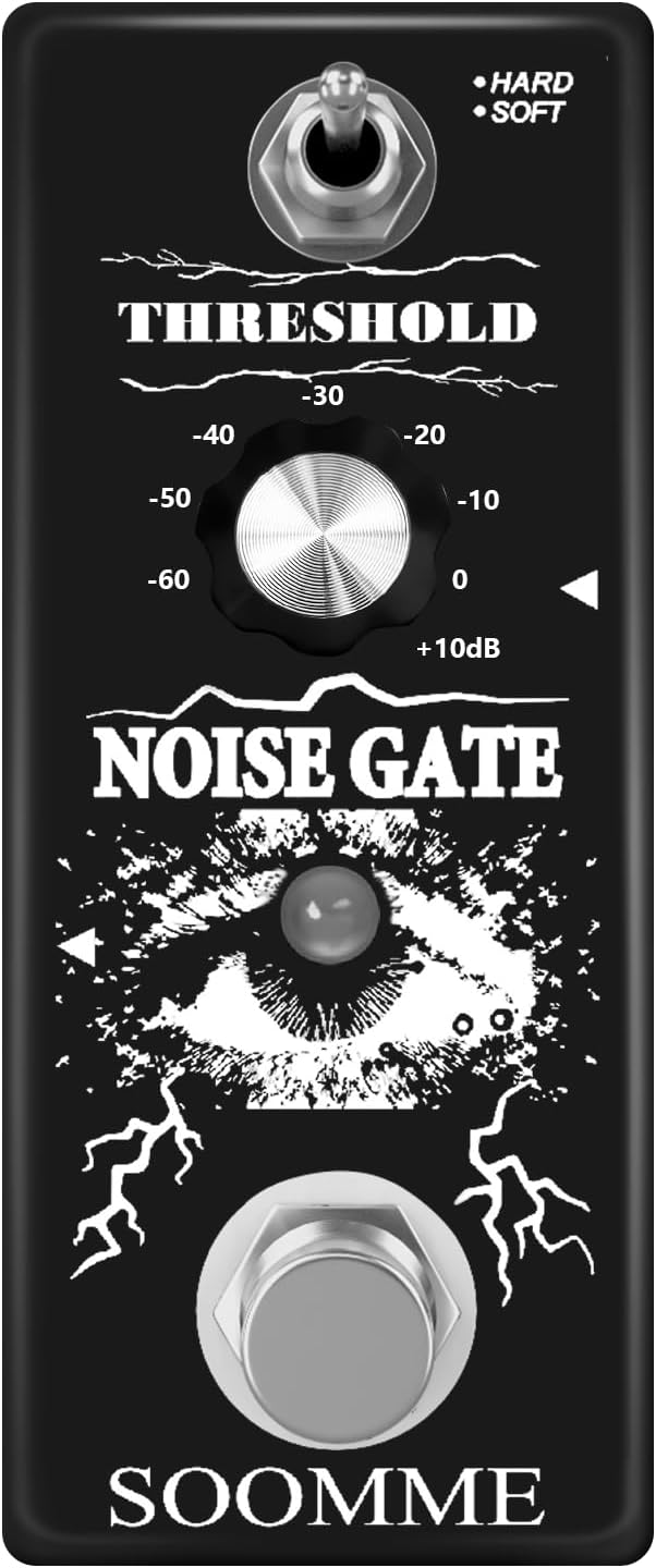 Noise Killer Pedal Noise Gate Suppressor Effect Pedal 2 Modes True Bypass for Electric Guitars True Bypass Full Metal Case