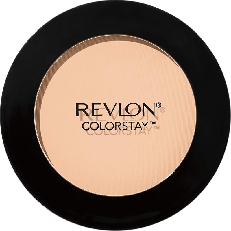 Maquillaje facial en polvo compacto ColorStay, de larga duración, sin fragancia, no comedogénico, 830 medio claro, 0,3 oz | Minimiza el brillo sin secarse ni agrietarse. Ofrece una cobertura media que luce fresca y se siente cómoda.
