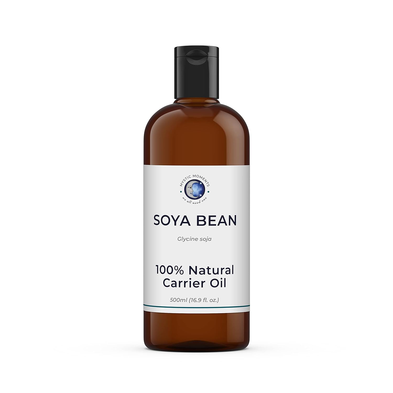 Mystic Moments| Soya Bean Carrier Oil 1 Litre | Glycine Max | Lightweight Moisturising Oil for Skin & Hair | Ideal for Skincare, Massage & Cosmetic Use | Smooth Conditioning