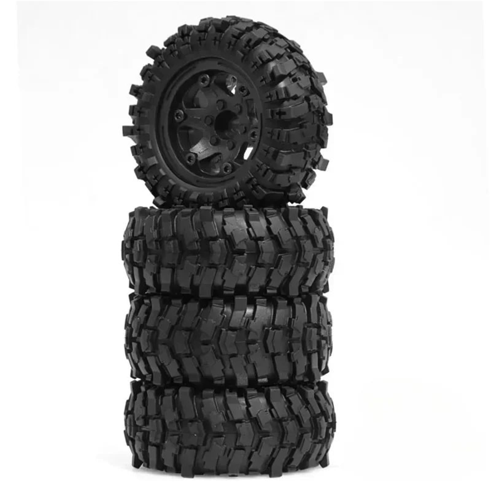 Per MJX H12Y + Per Axial Per SCX10 AXI03007 Per Tamiya CC01 D90 1/12 Auto 1.9 "Plastica Beadlock Ruote E Pneumatici OD 88mm 4PCS RC Parti Rc Decora Accessori