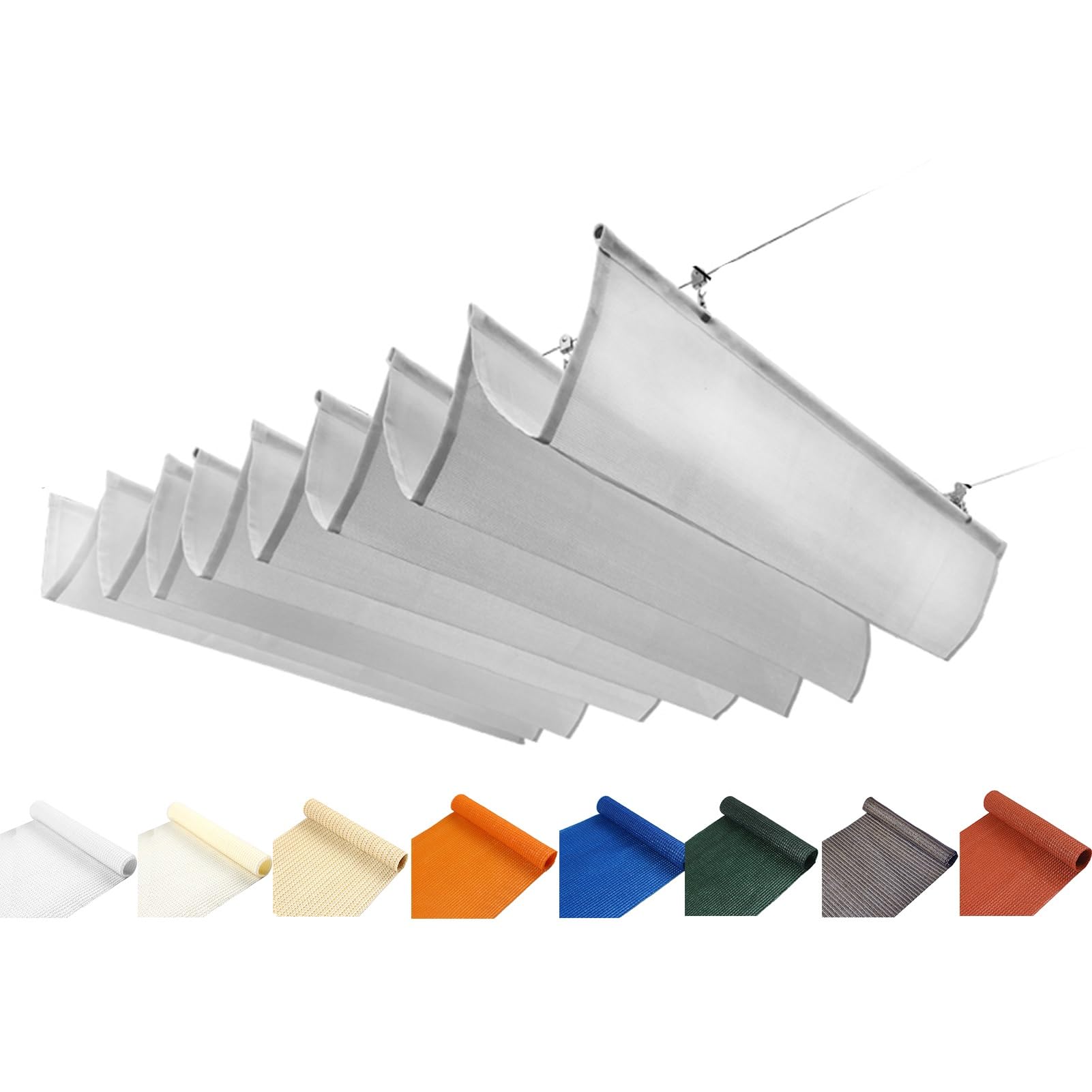 Protégez votre terrasse de la chaleur avec ce voile d'ombrage rétractable en vague