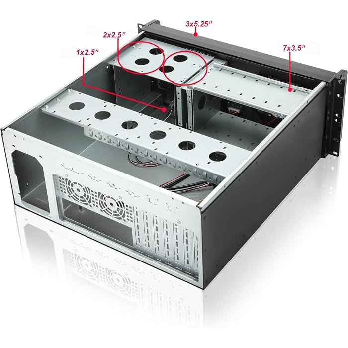 4u Rackmount Server Frame Buy RackChoice 4U Rackmount Server Chassis with 3x5.25 Front Bays+7x3.5 ...