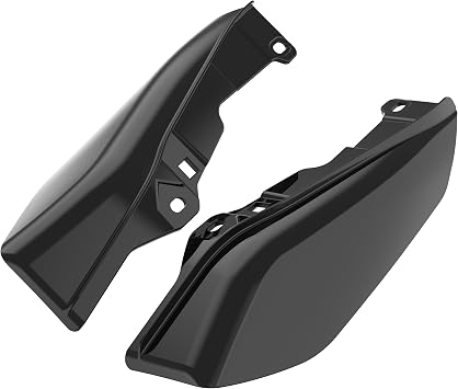 Color - Matched Mid Frame Air Deflectors Heat Shield, Perfectly Fit for Harley Touring Models 2009-2026 Vivid Black