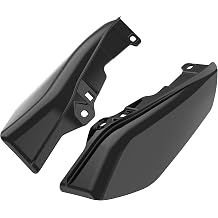 Mid Frame Air Deflectors Heat Shield, Color Matched Wind Deflector Set Compatible with Harley Touring 2009-2026 Vivid Black