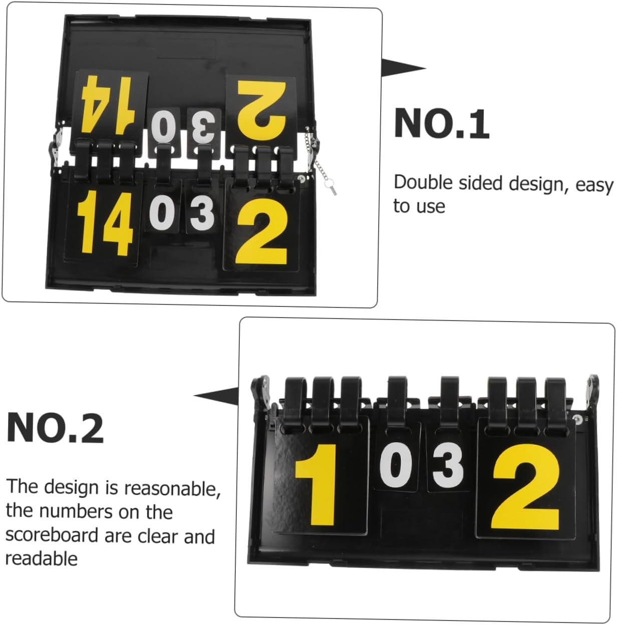 Scoreboard Portable Score Keeper Baseball Scoreboard for Fence Match Score Keeper
