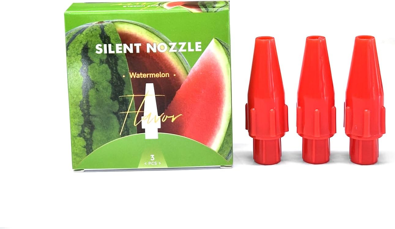 Rotass ウォーターマロン フレーバーノズル 静音プラスチックディスペンサー (3パック)
