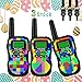 Produktbild Kids Bay Walkie Talkie Kinder Spielzeuge Funkgeräte 8 Kanäle 4KM Reichweite Eingebaute Taschenlampe 3 Schlüsselbänder Wasserdicht Geschenk für Jungen/ Mädchen, 3 Stück Tarnung