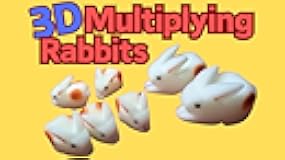 Murphy's Magic Supplies, Inc. 3D Multiplying Rabbits (7 Pc Mom and Pop with 5 Babies) Set