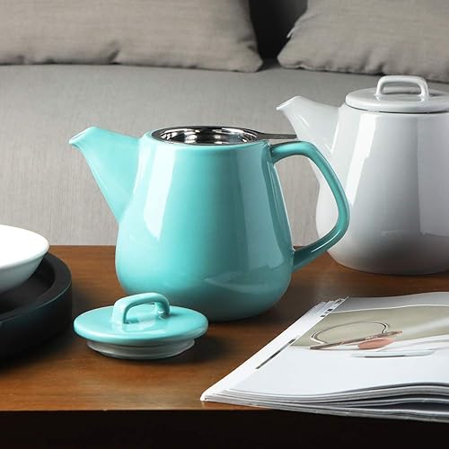 Miniatura 66 de Sweejar Tetera de 40 onzas con infusor de acero inoxidable extraíble, potes de té aptas para lavavajillas para té suelto, teteras con infusor