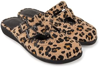 Spotted Women's Leopard Print Faux Leather Clog by Hot Chocolate Design
