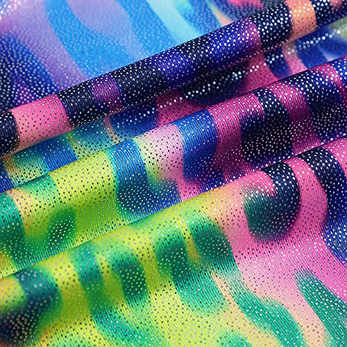HOZIY Girls Gymnastics Leotards for Kids Tumbling Outfits Biketard Sparkle Adorable Pattern