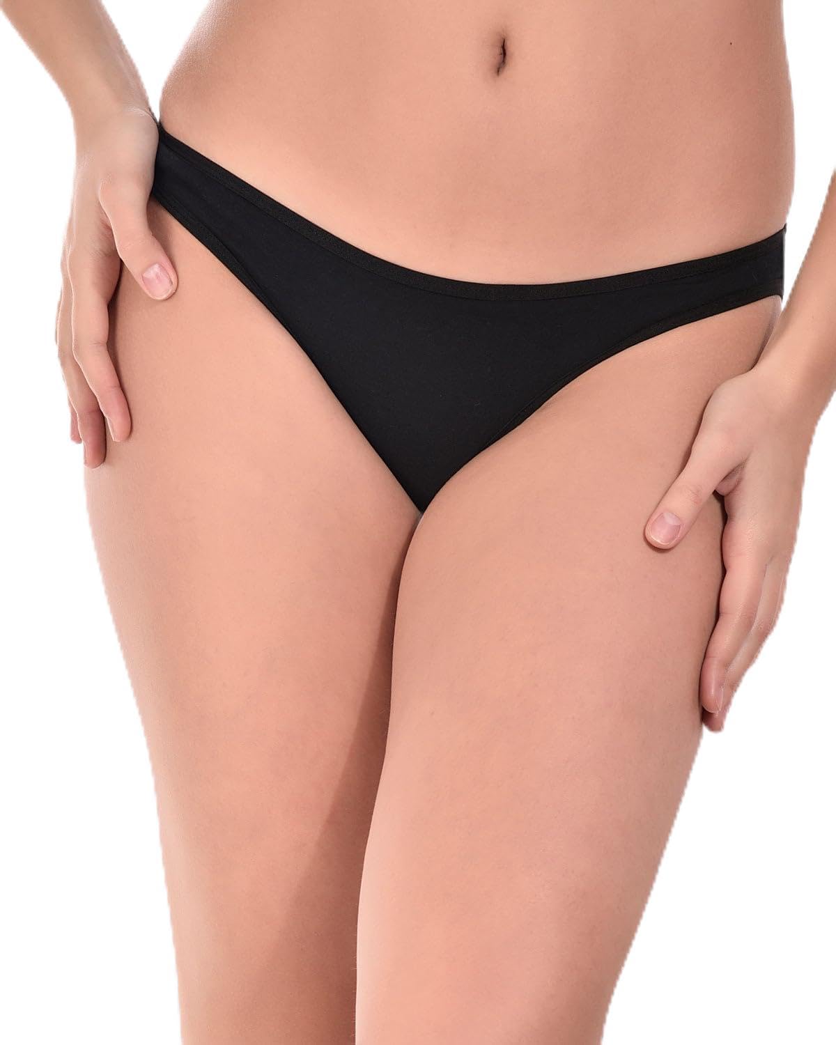 bruchi club Women's Bikini Panty | Soft Fabric, All-Day Comfort | Everyday Lingerie Wear (Black)-picture-5