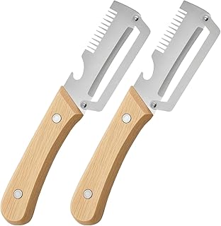 2PCS Wooden Handle Multifunctional Vegetable Peelers