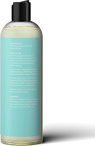 Miniatura 7 de Aceite de almendras puro y prensado en frío de Pure Body Naturals 16 fl oz