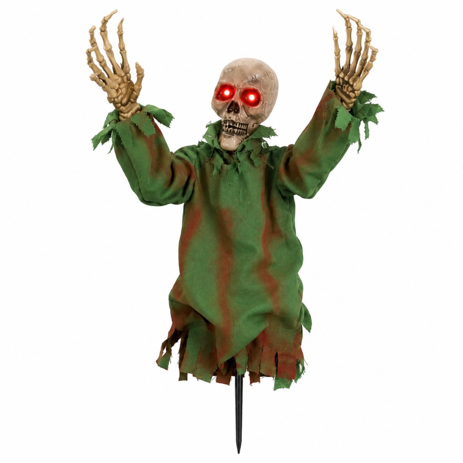 Busto di Zombie all’Aperto, 60X30X20, Scheletro