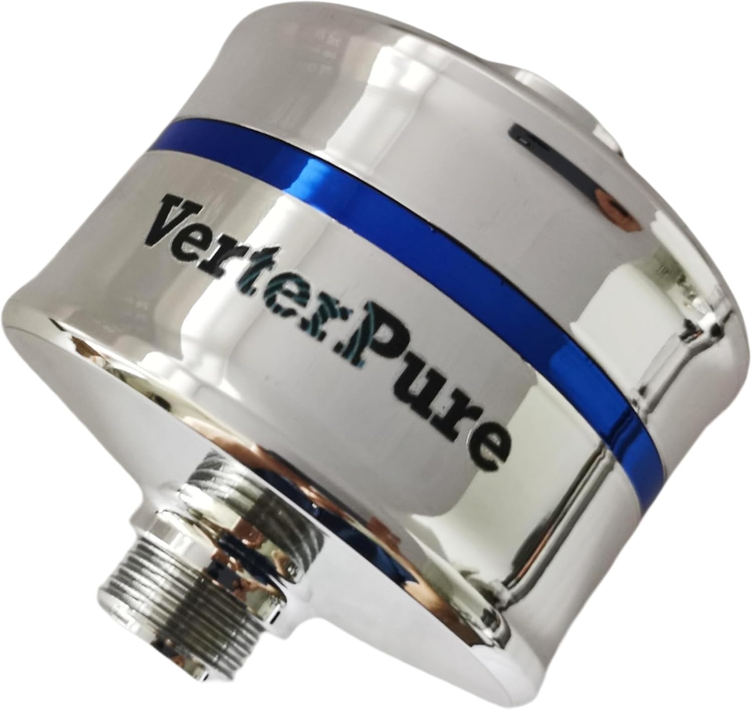 Compact Shower Filter – High Output, 100% KDF-55, Removes Chlorine & Contaminants, Softens & Purifies Hard Water, Improves Skin & Hair, Easy Installation, Hot or Cold Water, Chrome