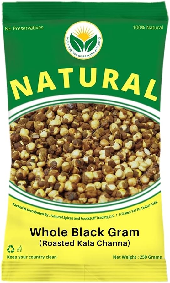 Natural Roasted Gram Whole, 250g (Roasted Channa)