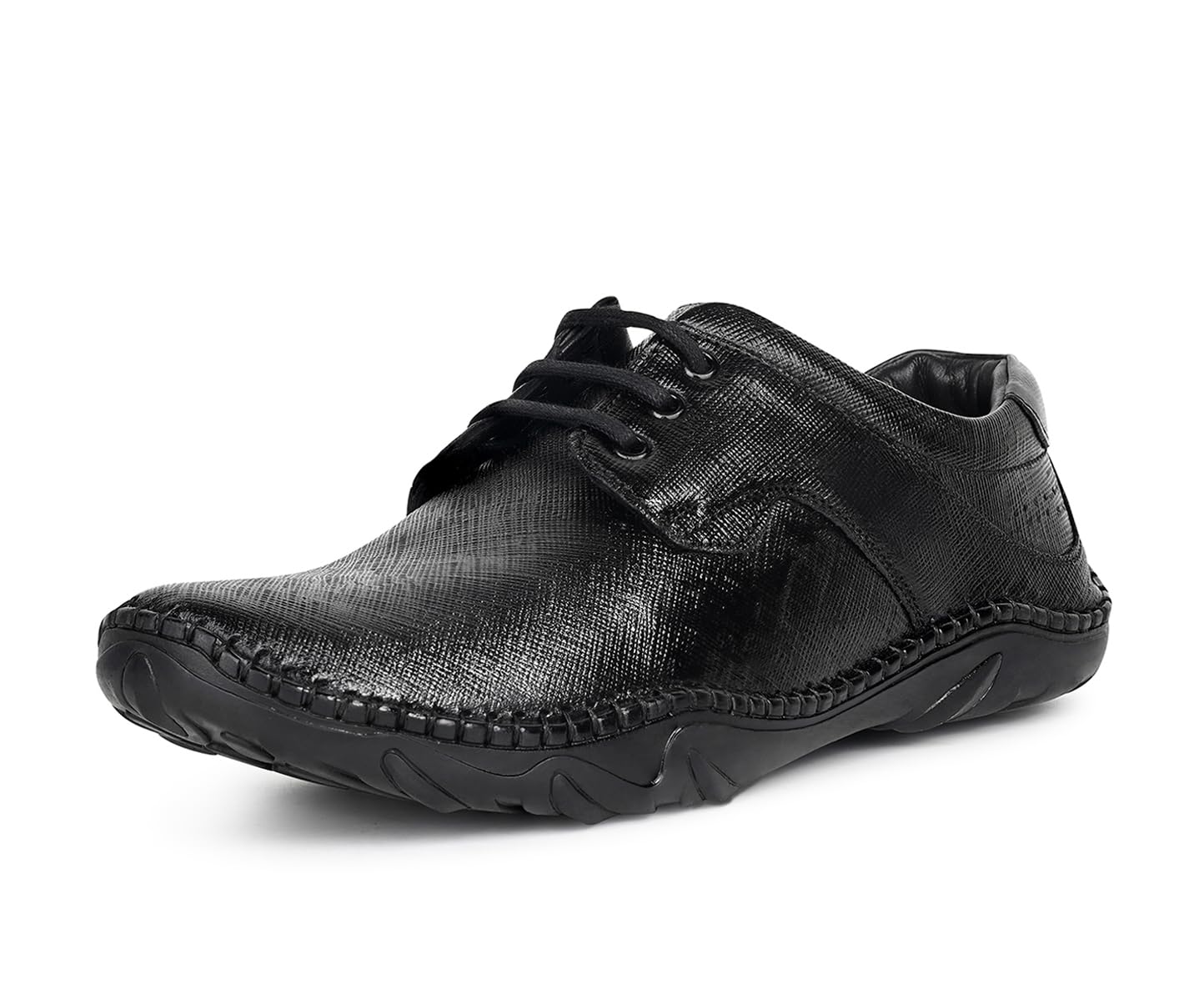 louis stitch Safiano Leather Formal Shoes for Men | Ultra Lightweight and Flexible Rubber Sole | Formal Lace Up Derby Shoes for Men | LSAXSFPL-picture-21