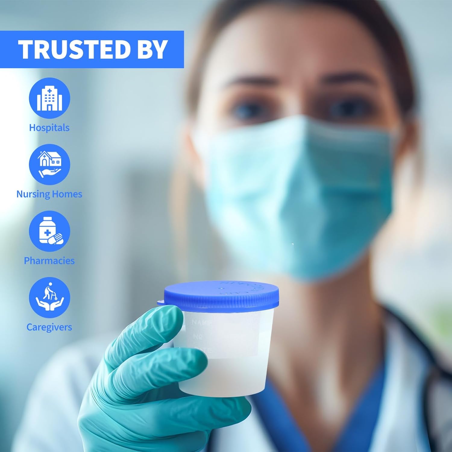 30pcs Disposable Sputum Collection Cups with Spiral Caps Leakproof Containers for Use Random Color Capacity