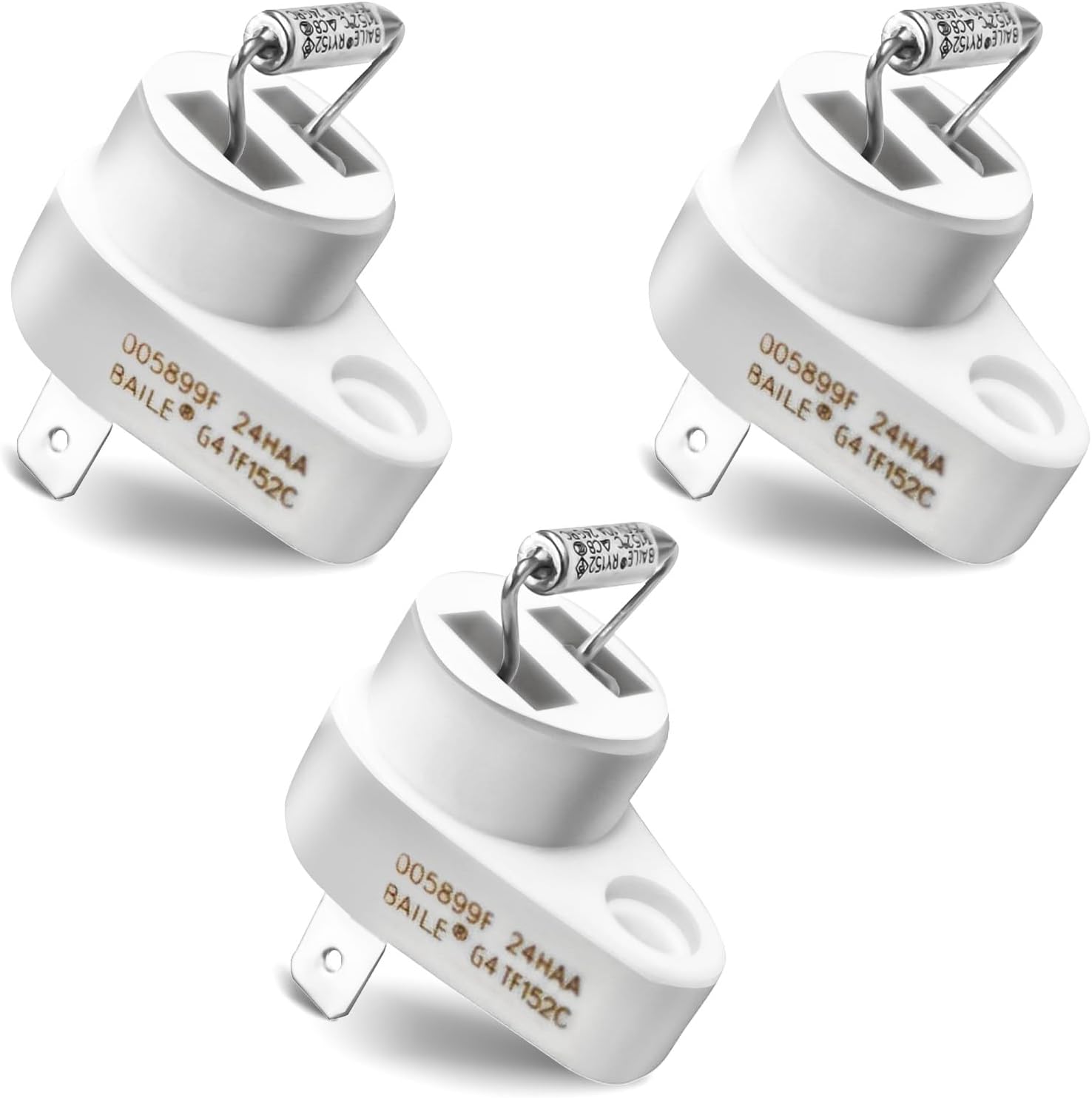 3Pcs Thermal Cutoff Switch 152°C Compatible with Raypak 005899F and Zodiac R0012200, Pool Heater Rollout Switch Thermal Cut Off Fuse Replacement Kit Pool Heater Parts & Accessories for Raypak