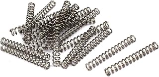 20pc Small Compression Spring 6mm OD x 1mm Wire Dia., 45mm Free Length, Mechanical Springs Stainless Steel for Workshop & Home Repairs, Car Maintenance, Jewelry Making and DIY Project