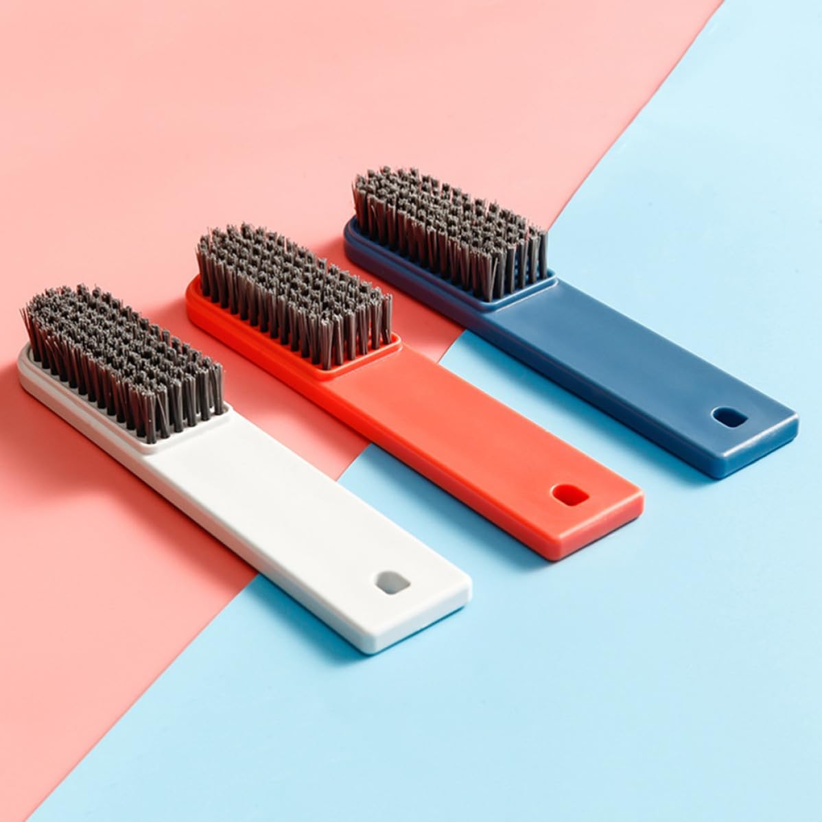 Cleaning Brush ABS PP for Shoes and Clothes, 3pcs Long Handle