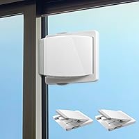 ZRFCXE Sliding Door Lock 2 Pack - Child Proof Safety Locks for Glass Doors, Windows, Closets - Easy No-Drill Install for Kids & Pets
