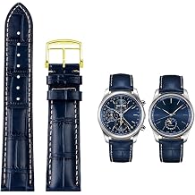 KLVN 19 20 21mm Wristband For Longines Masters Collection L3 L4 L2.628/L2.673 Watch Strap Cowhide Leather Butterfly Buckle watchband