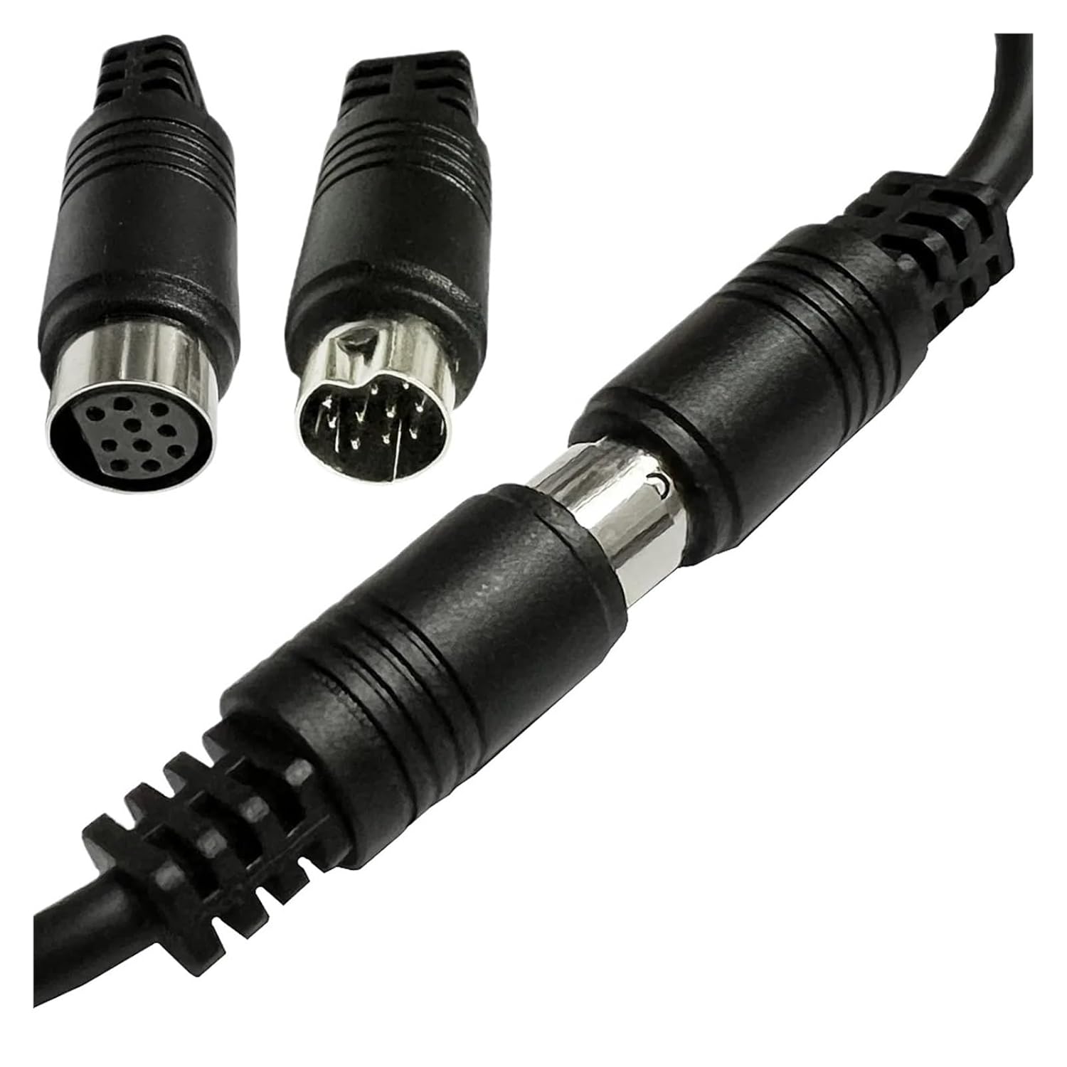 S-Video 10Pin Extension Cord Component Video Line M1ni DIN 10 Pin ho/*le Male and Female Connector Audio/Video(1 m)