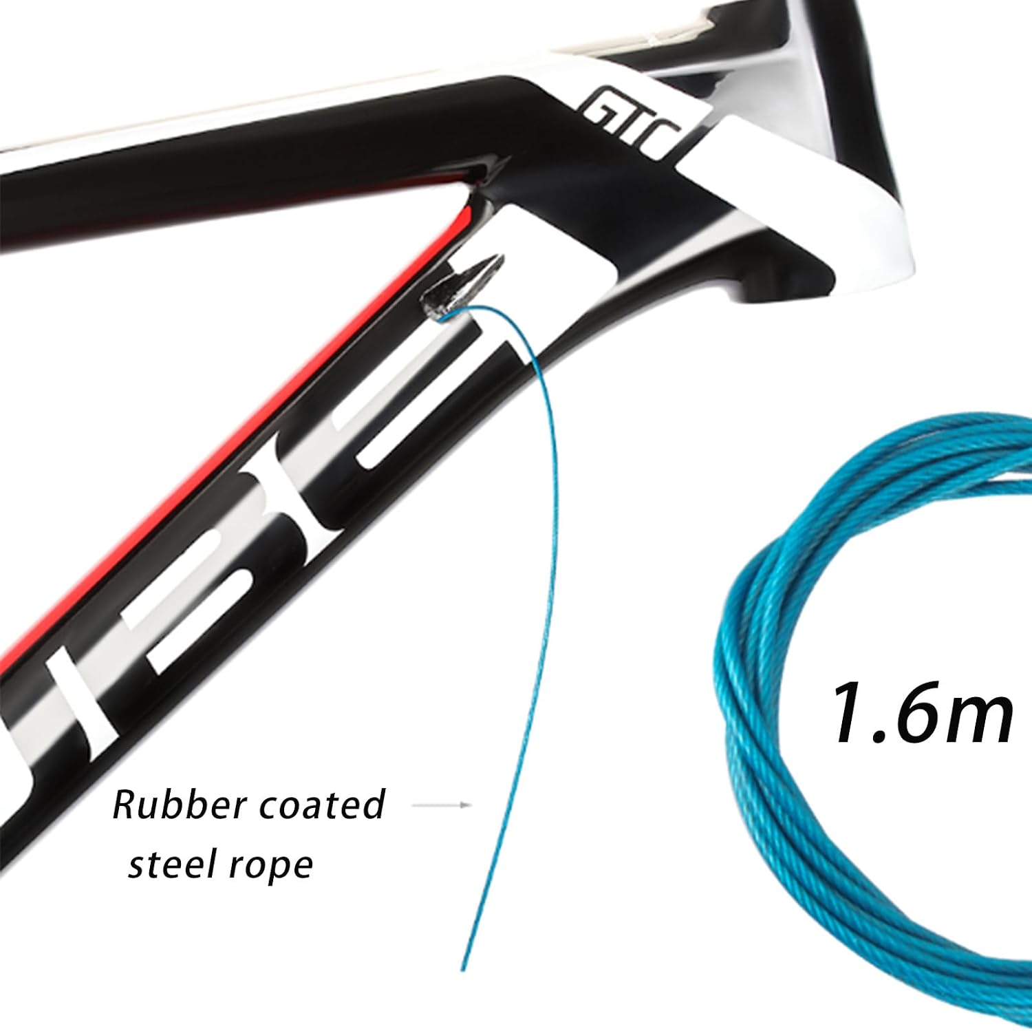 Bike Internal Cable Routing Tool Kit - Effortless Internal Cable Routing - Work with 4-5.5mm Cable Housing, Hydraulic Hose and DI2 E-Tube (Incl. SD300 Wire)