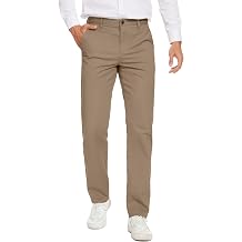 MZNBURAM Mens Slim-Fit Stretch Cotton Fashion Tapered Casual Chino Pants
