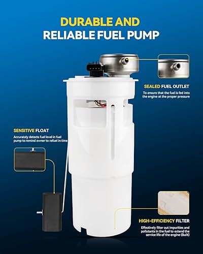 Miniatura 117 de PHILTOP FG0931 Conjunto de bomba de combustible eléctrica compatible con Sequoia 4.6L 2008-2019, Tundra 4.6L 2007-2021, reemplaza SP9010M, E8869M